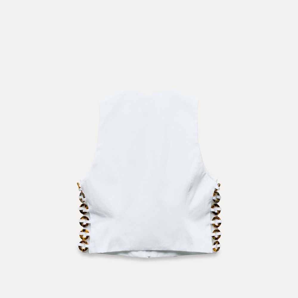 Zara: tortoiseshell effect vest top - Picture 2 of 4